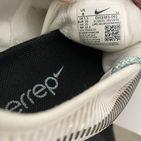 Nike Shoes Women Size 8 Air Zoom Superrep 2 White Blue Running Training 3907 - Picture 15 of 16